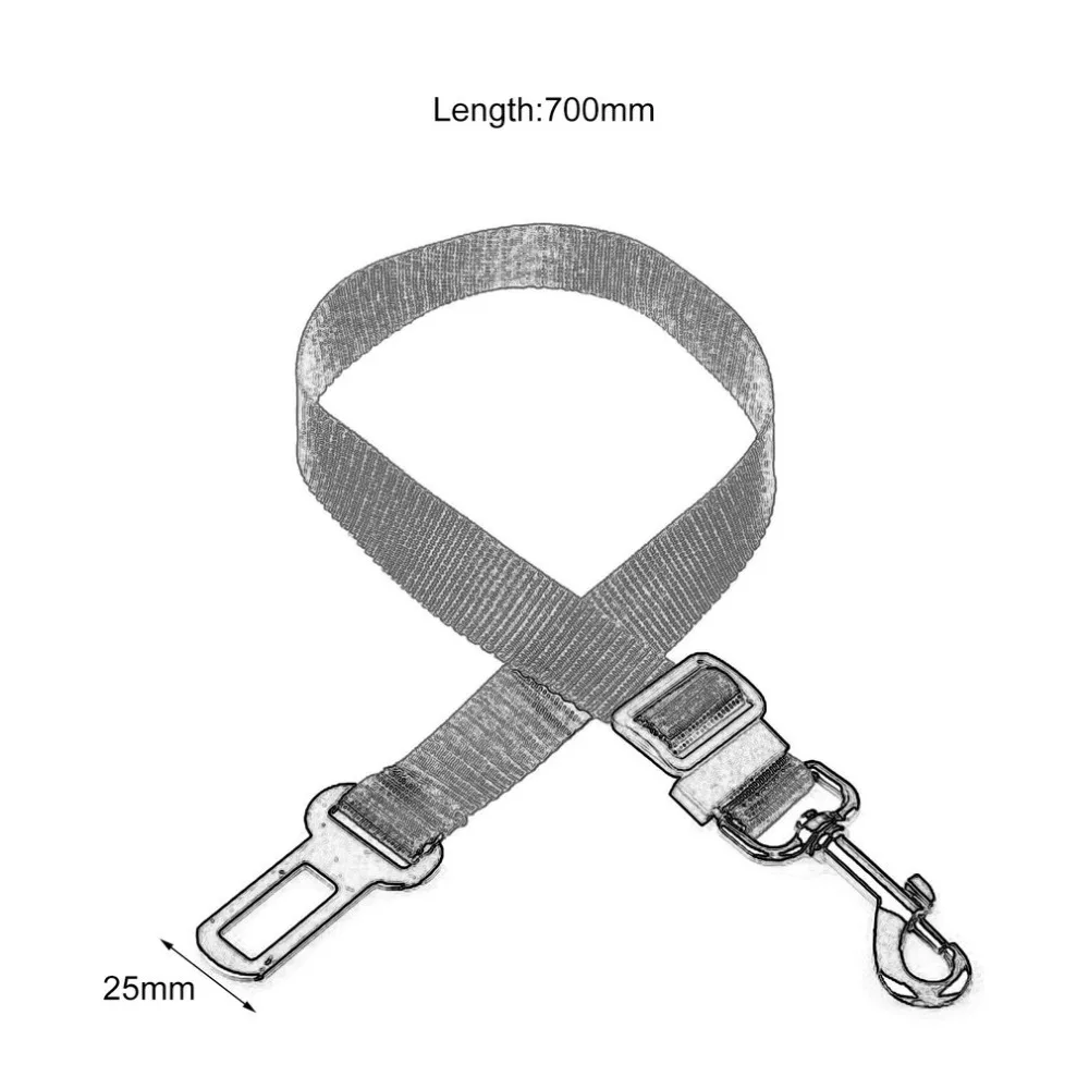 Регулируемый практичный поводок для собак, кошек, домашних животных, автомобильный ремень безопасности, ремень безопасности, удерживающий ошейник, поводок для путешествий