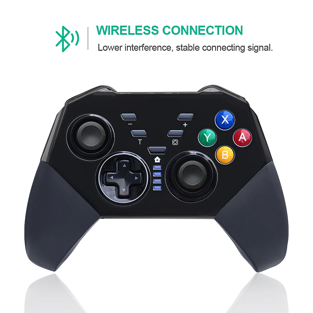 Беспроводной игровой контроллер для консоли Switch Pro 380mAh Bluetooth геймпад с кнопкой программирования, совместимой с PC360