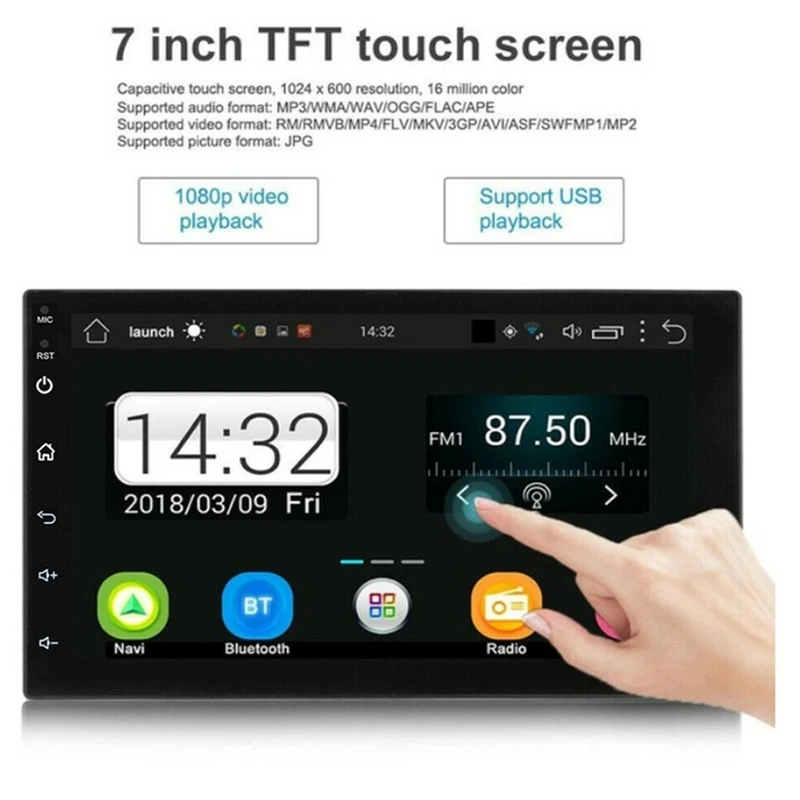 Discount Universal Android 9.1 2+32G Car Radio Audio Stereo GPS Navi 7inch Press Screen 2 Din MP5 Player 18 Discount Universal Android 9.1 2+32G Car Radio Audio Stereo GPS Navi 7inch Press Screen 2 Din MP5 Player 18