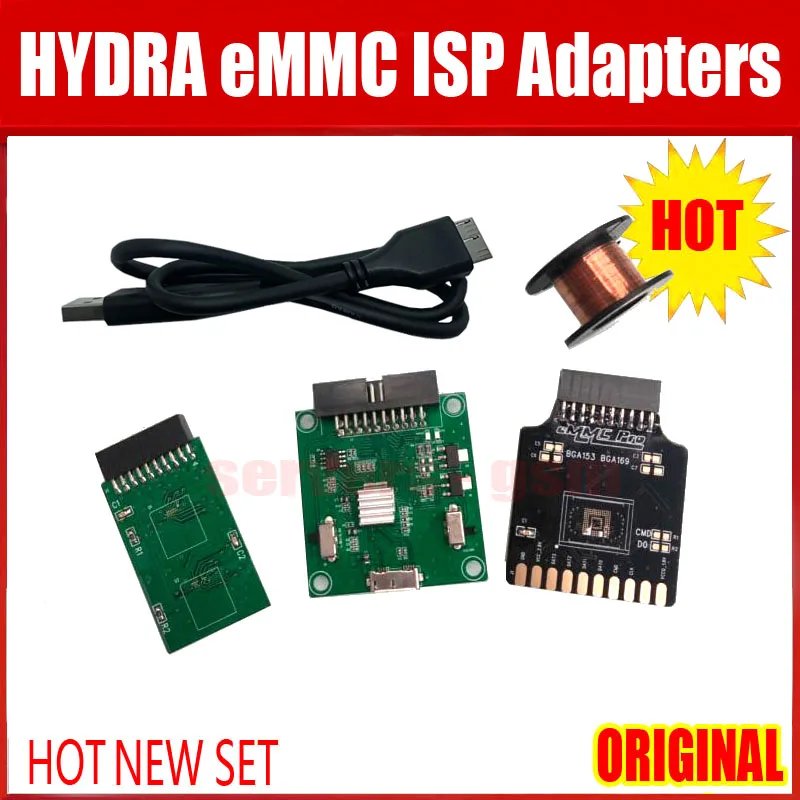 HYDRA eMMC-herramienta para adaptadores ISP, BGA153,BGA169,BGA221,BGA162 eMMC, tablero de rotura, ORIGINAL, nuevo
