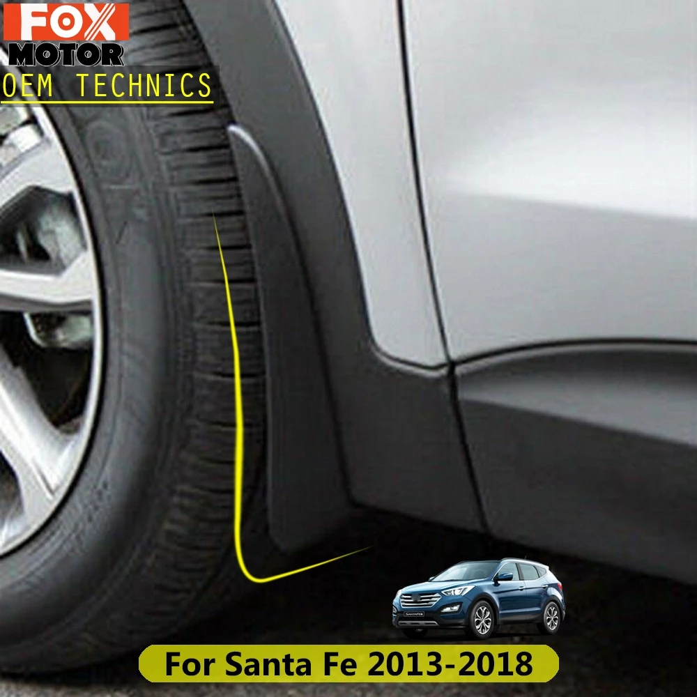 Для Hyundai Santa Fe LX Ix45 2013 2018 Santafe Брызговики для стайлинга 2014 2015 2016 Автомобильные