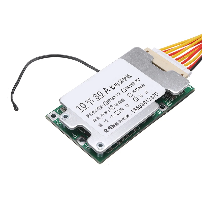 10S 36V 30A Bordo di Protezione 18650 Bordo di Protezione Della Batteria Li-Ion BMS PCB con Equilibrio per Auto Elettrica Inverter - immagine 4