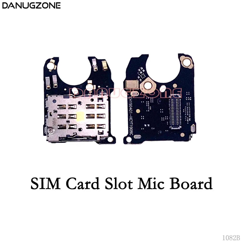 SIM Card Slot Mic Sim-карта считыватель гнездо лоток Слот микрофонный модуль Плата для huawei mate 20 профессиональная антенна подключение Сигнальная плата микрофон гибкий кабель - Цвет: SIM Card Slot Mic