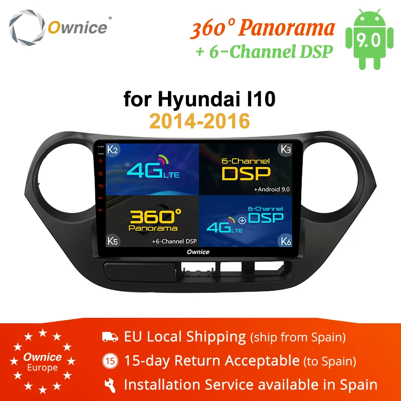 Ownice K1 K2 K3 K5 K6 9 &quotAndroid 0 автомобильное радио для Hyundai 2014 2015 2016 I10 аудио плеер стерео 4G