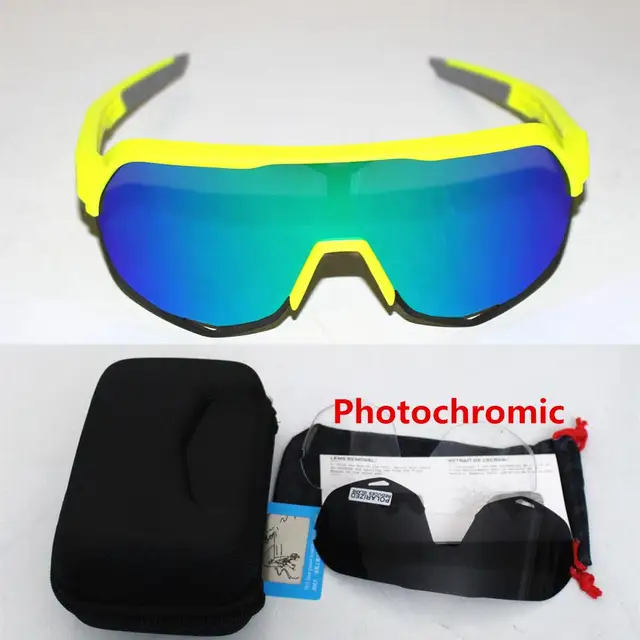Photochromic  S3 3 Lens polarized Outdoor Sports Bicycle Sunglasses Gafas ciclismo MTB Cycling Glasses Eyewear Peter s2 3