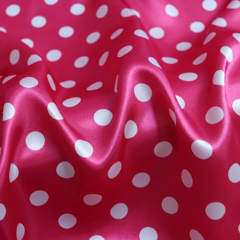 1 Meter x 1,48 Meter gepunkteter Stoff, Satin-Charmeuse, weiches Futter, Schal, DIY-Stoff – Detail 38