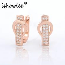 585 золотые модные корейские серьги-гвоздики для женщин Кристалл кубического циркония CZ вечерние серьги с аксессуары из камней ювелирные изделия esd21