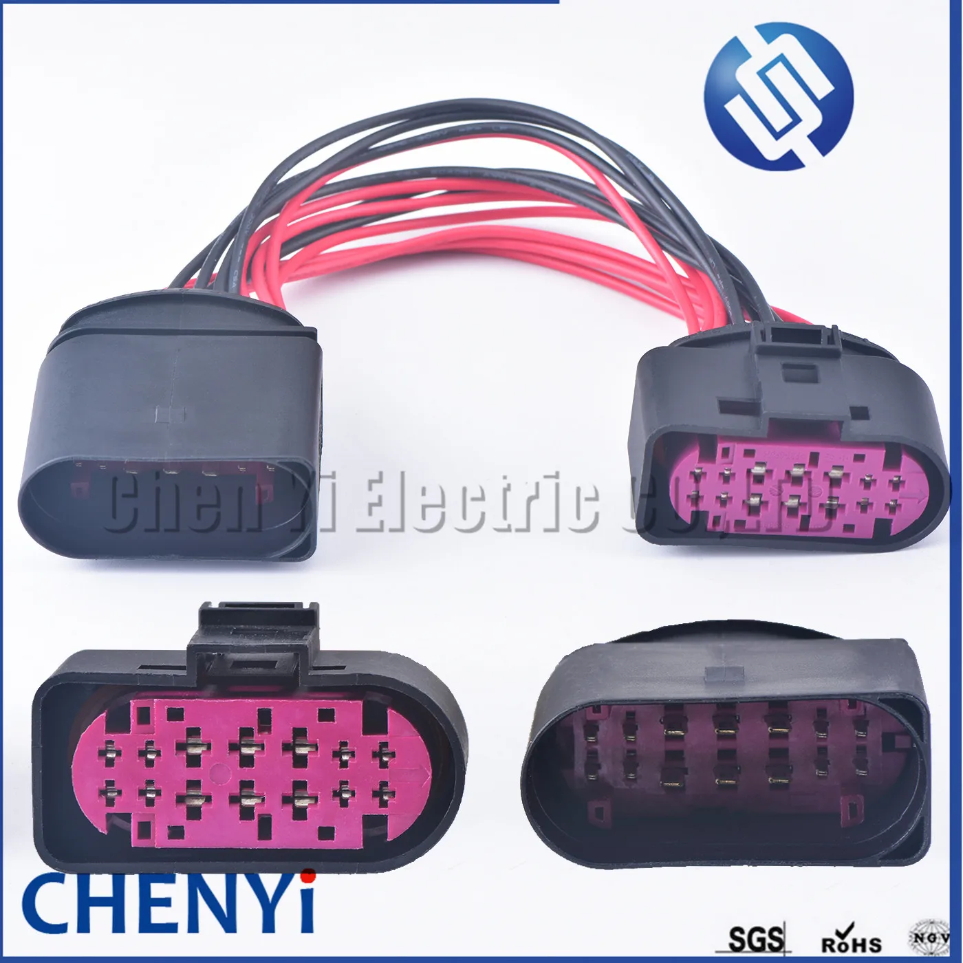 carro escondeu xenon farol pinos fêmea para pinos macho conector adaptador pigtail com fio plug and play