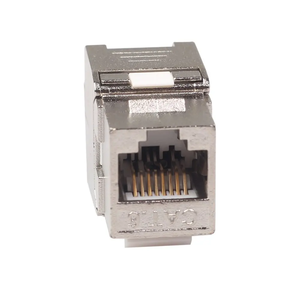 Сетевой RJ45 Cat6 Cat7 Keystone Jack модуль 360 градусов полностью экранированный RJ45 разъем для LSA бесинструментальное отключение
