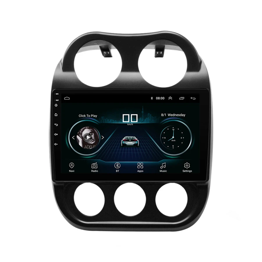 

10.1'' Car Radio GPS Navigation WIFI For Compass Patriot 2010-2016