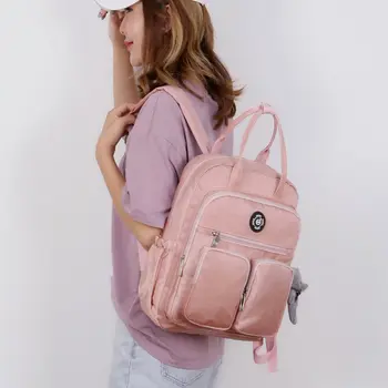 

Fashion Woman School Backpack Female Waterproof Travel Camping Backpacks Teenagers Mochila Feminina Girl Students School Bags