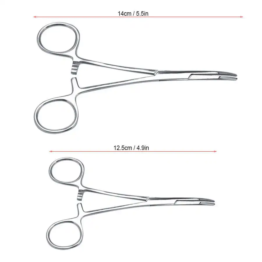 Pet Cat Dog Tweezers Hemostasis and Hair Removal Ear Cleaning Tweezers Needle for Pet Hair Cleaning Ear