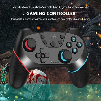 

Bluetooth Controller Dual Motor Vibration Joystick Gyro Axis Gamepad Wireless BluetoothController for Nintendo Switch/Switch Pro