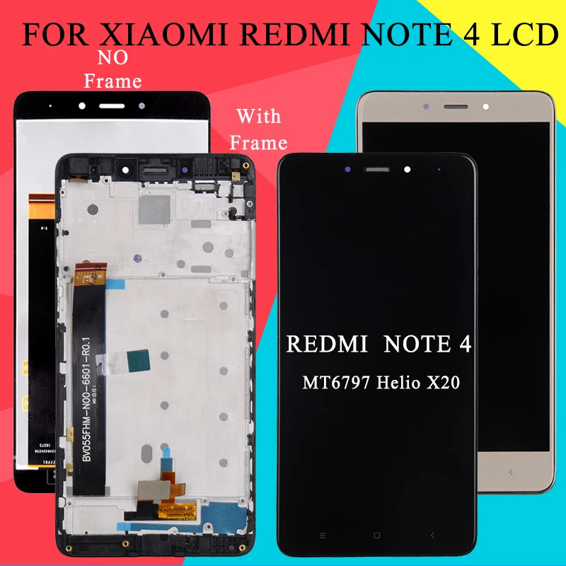 

Dinamico For Xiaomi Redmi Note 4 Lcd With Touch Screen Digitizer Assembly 5.5inch For Redmi Note 4 Display Screen Free Shipping