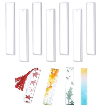 

DIY Bookmark Resin Mold Bookmark Silicone Mold Jewelry DIY Craft Transparent Mold Rectangular Resin School Supplies