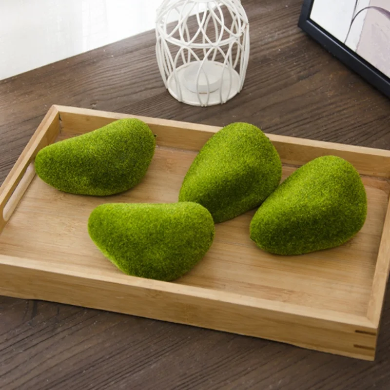 4PCS 1 сумка искусственный зеленый мох шар искусственный камень имитация завод DIY Украшение для магазина окна отеля дома офиса Завод Настенный декор - Цвет: 4PCS