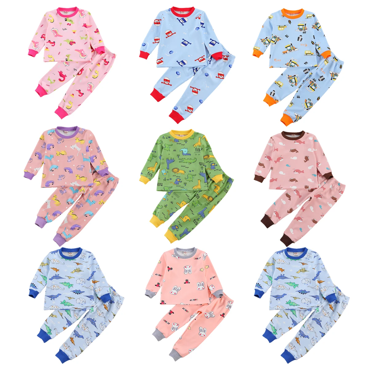 2020 От 2 до 7 лет одежда для малышей Одежда мальчиков и девочек пижама костюм сна шт.