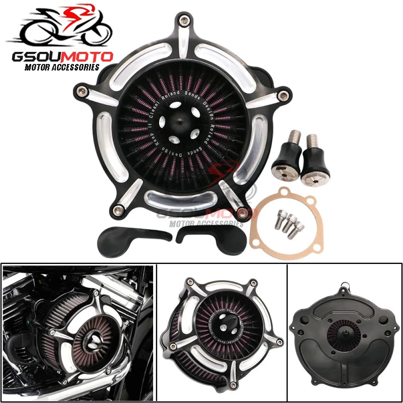Motorcycle Air Filters Turbine Spike Air Cleaner Intake Filter For
