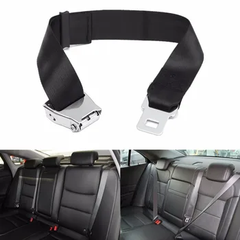 

New Adjustable Black Airplane Seat Belt Extension Extender Buckle Aircraft Buckle Belt Extended High-strength Polyester Webbing