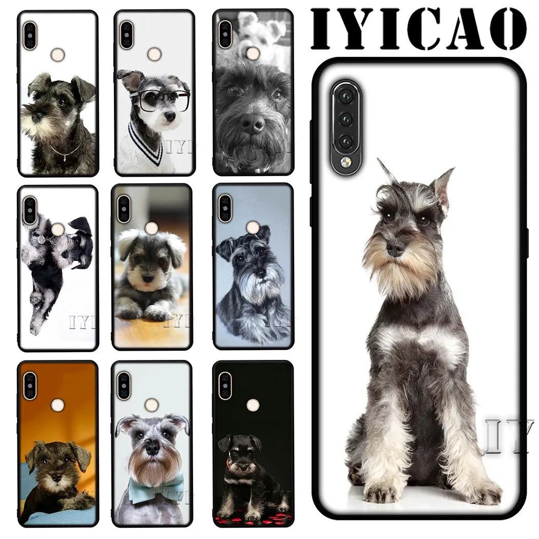 

IYICAO schnauzer Soft Silicone Phone for Redmi Note 5 6 7 Pro 5A Prime 7A K20 Pro Go Note 8 Pro Cover