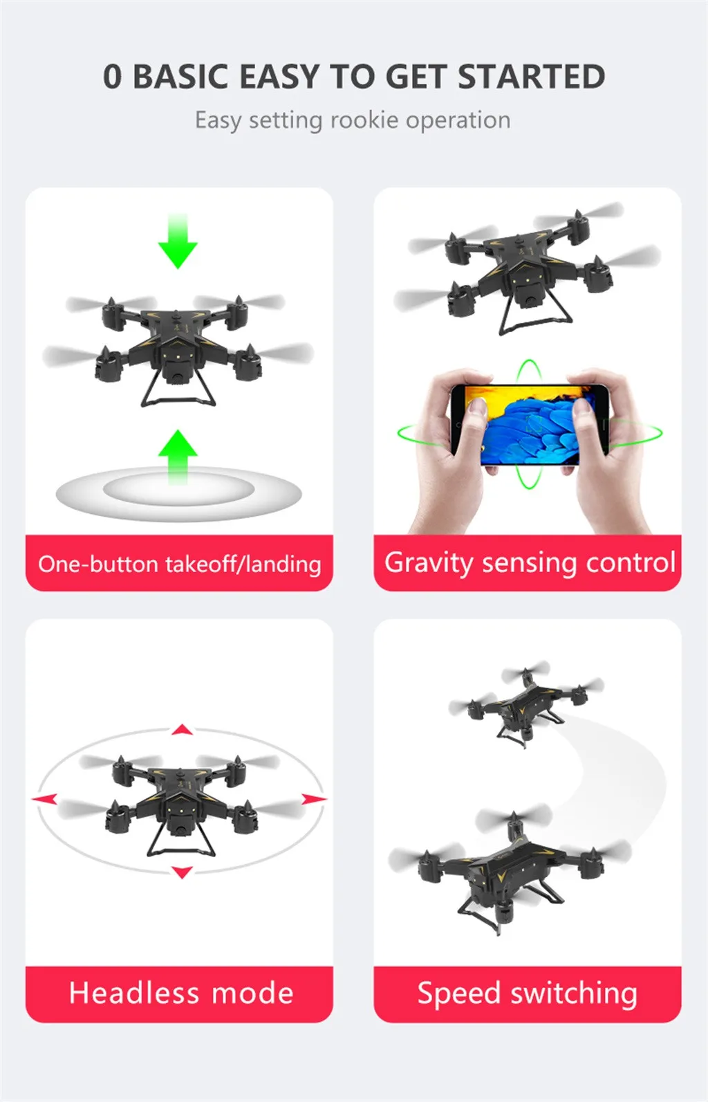 KY601G gps Дрон 4K 5G wifi FPV Вертолет расстояние 2000 метров жестовая фотография Профессиональный RC Квадрокоптер VS SG907 для мальчика Рождество