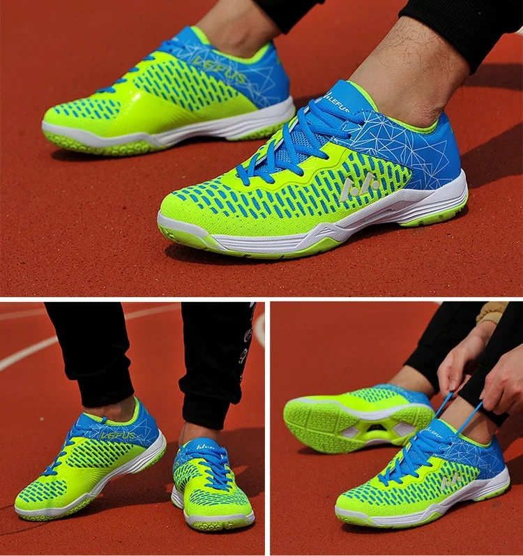 Мужская обувь для волейбола, дышащая сетка, профессиональные мужские кроссовки для бадминтона, легкая Нескользящая тренировочная обувь