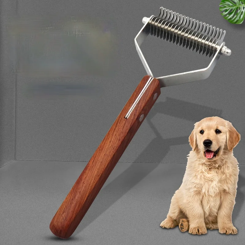 Professional Dog Brush Dematting Gently Efficient Safe Pet Comb Rake