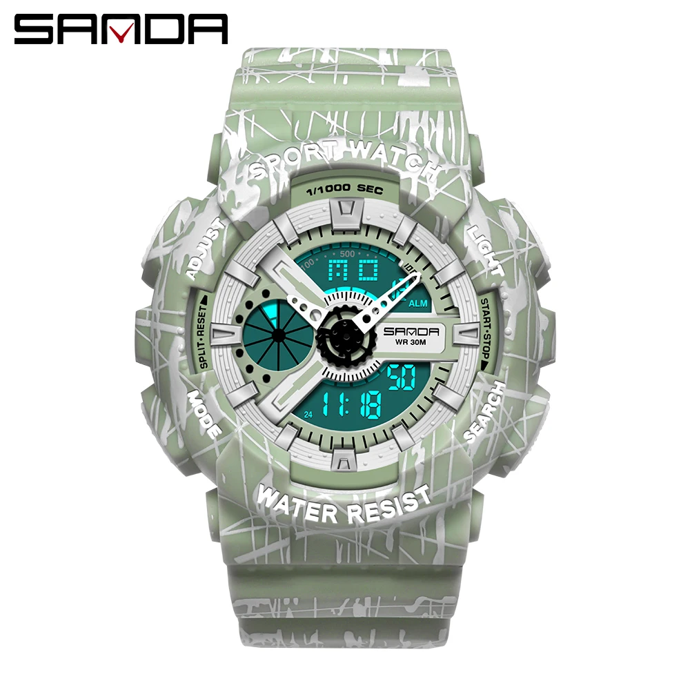 

Couple watch digital watches for women Mens fashion dual display wristwatches Sports watch Creative electronic Quartz watch 2020