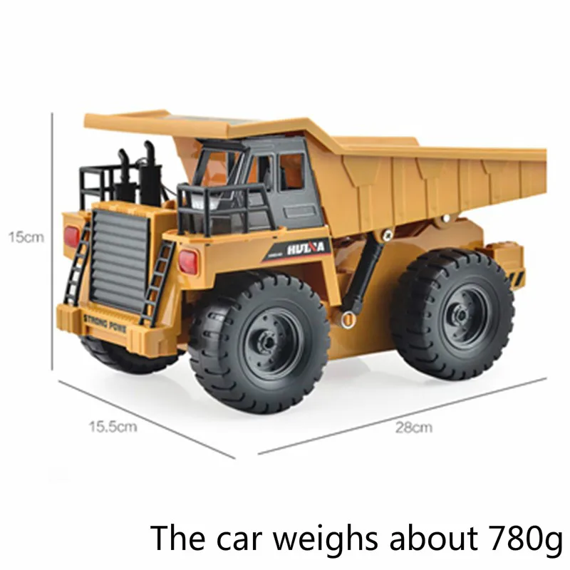 Игрушки uiNa 1540 шесть каналов 6CH 1/12 40HMZ RC металлический самосвал дистанционного управления игрушки RTR с зарядным аккумулятором