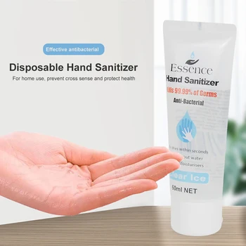 

Portable Disposable Hand Sanitizer Mini 75% Alcohol Antibacterial Gel Disinfectant 60ML