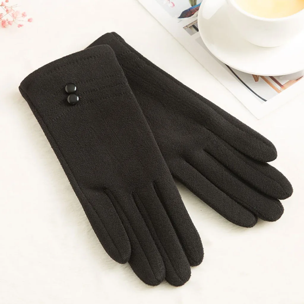 Осень зима новые женские зимние теплые перчатки наручные варежки для вождения лыжные перчатки элегантные женские зимние перчатки# O11