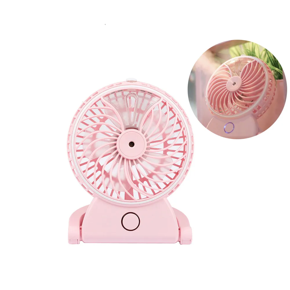 

Portable Desktop Water Cooling Fan USB Rechargeable Mini Misting Spray Air Conditioning Fans Humidifier Cooler office home