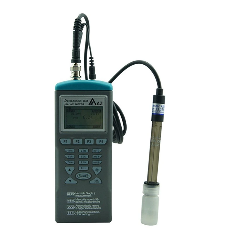 

AZ9661 Portable Orp Meter Handheld Water Quality Test Meter Aquarium Pool Drinking Water Testing Probe Digital Ph Mv Meter Data
