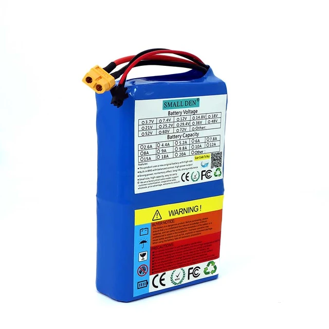 ▷ Pack de Batteries au Lithium 18650 36V 10Ah