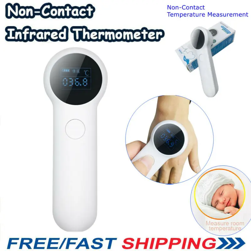 

No-contact Touch IR Infrared Digital LCD Thermometer Head Forehead Baby Adult Termometro digitale a infrarossi a infrarossi 2020