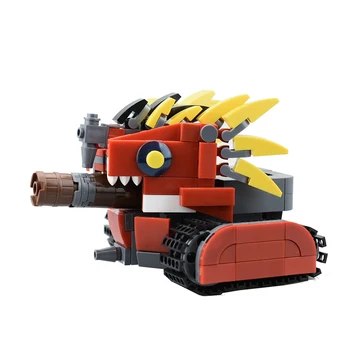 

300Pcs STEM MOC Q Blaster Carriage Model Small Particle Building Blocks Educational Toy Set For Children Toys Birthday Gift -Red