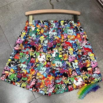 

New VETEMENTS Shorts Men Women Summer Full CARTOON Logo Vetements shorts 1:1 High Quality Oversize VTM Breechcloth