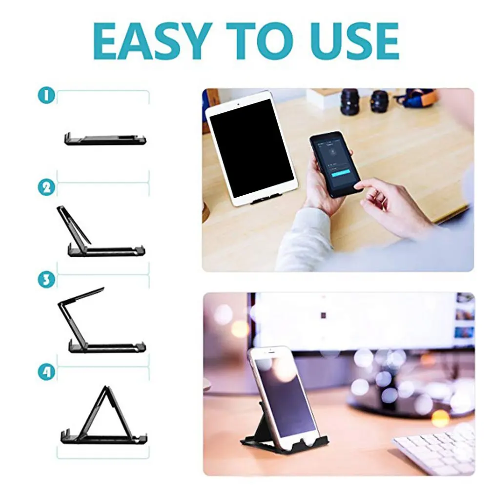 Multi-angle Adjust Portable Phone Lazy Holder Mount Universal Foldable Mobile Phone Tablet Desk Stand For Phone For Samsung
