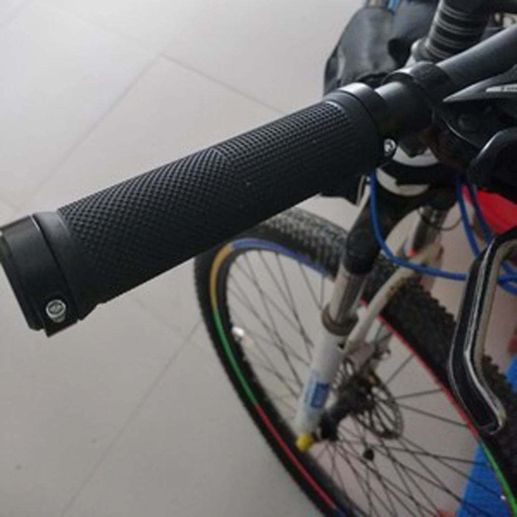 BIke Bicycle Grips Bicycle Handlebars Handlebar Road Double Lock Handle Aluminum Alloy On Cycling Handlebar Hand Cover