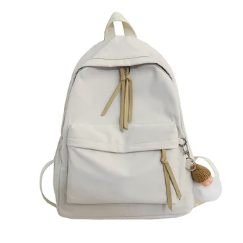 

2020 new Korean style student Cotton rest Schoolbag Female simple solid color outdoor backpack for Girls Women Travel bags