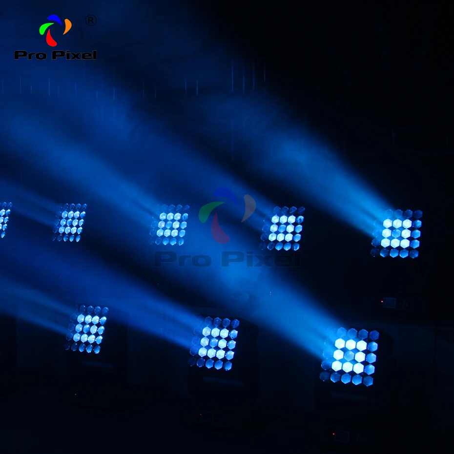 Подвижный головной Светодиодный светильник Matrix увеличение луча 25x15w RGBW