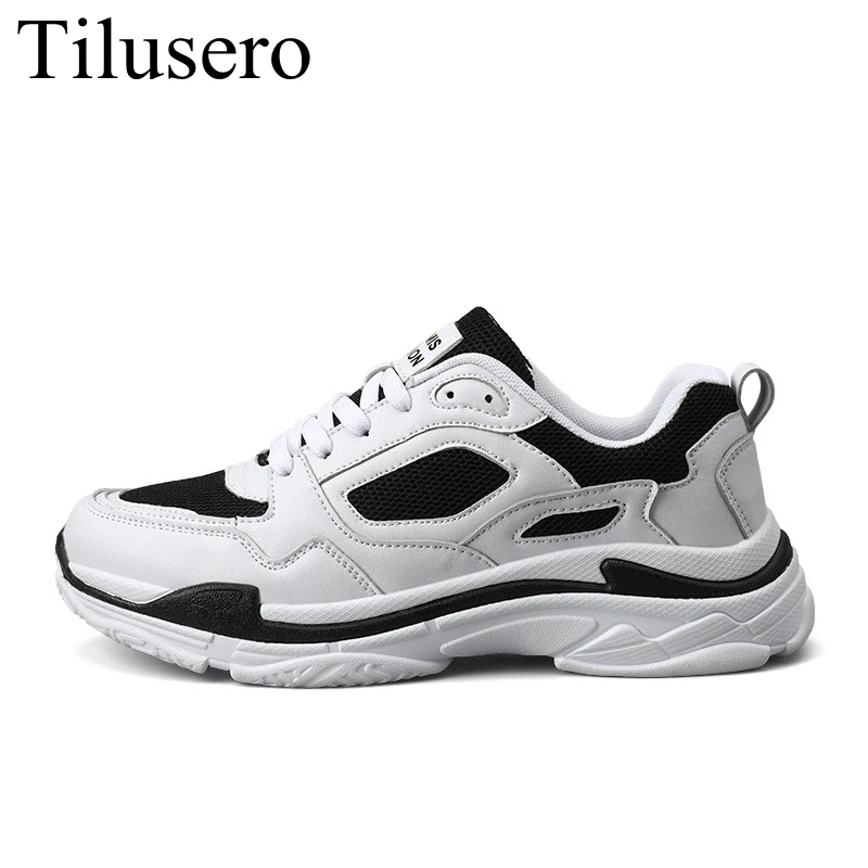 

New Autumn Winter Male Black Lace-up Sneakers Classics Casual Men Walking Shoes Lace Up Men Vulcanized Shoes Big Size 39-44