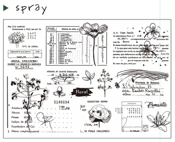 

flower Clear Silicone Stamp / seal for DIY Scrapbooking / Album Decorative Clear Stamp Sheets A136