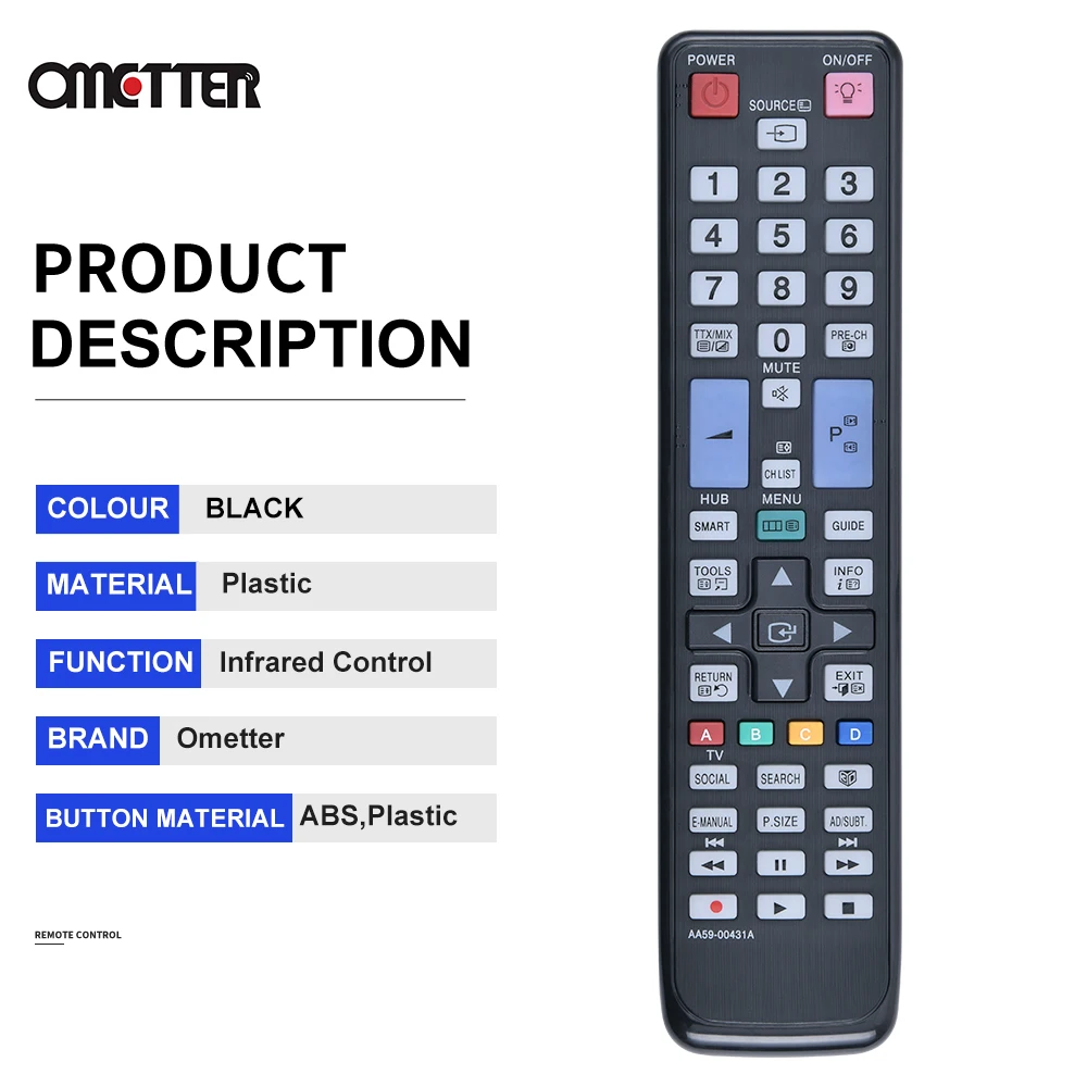 Suitable for Samsung 3D Smart TV AA59-00431A remote control PS51D8000 PS64D8000 UE40D7000 UE40D8000