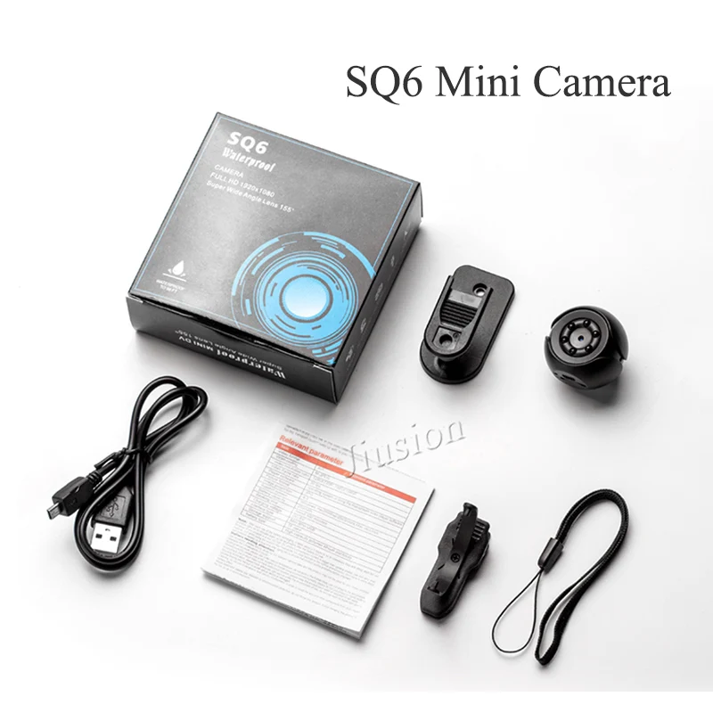 SQ6 Mini Camera SQ6 мини камера видеонаблюдения видеокамера Full HD 1080P ночное видение маленькая Спортивная видео DVR камера датчик движения Обнаружение - Цвет: SQ6 Mini Camera