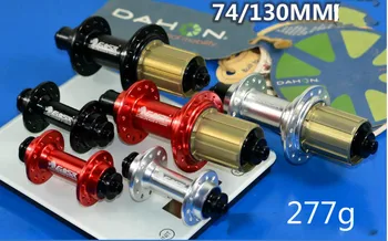 

Folding Bike Four Bearing Hub 20/24/28 Hole Ultralight BMX V Brake Hubs 74/130mm