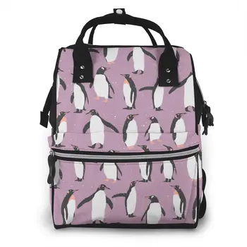 

Mummy Bag Penguin With Snow Nappy Backpack Large Capacity Stroller Bag Mom Baby Multi-function Waterproof Outdoor Diaper Bags