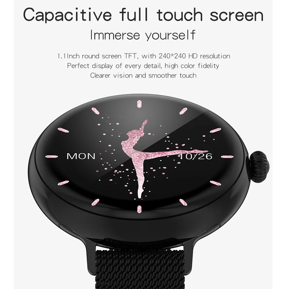 2020 Ladies Smart Watch Women Blood Pressure Heart