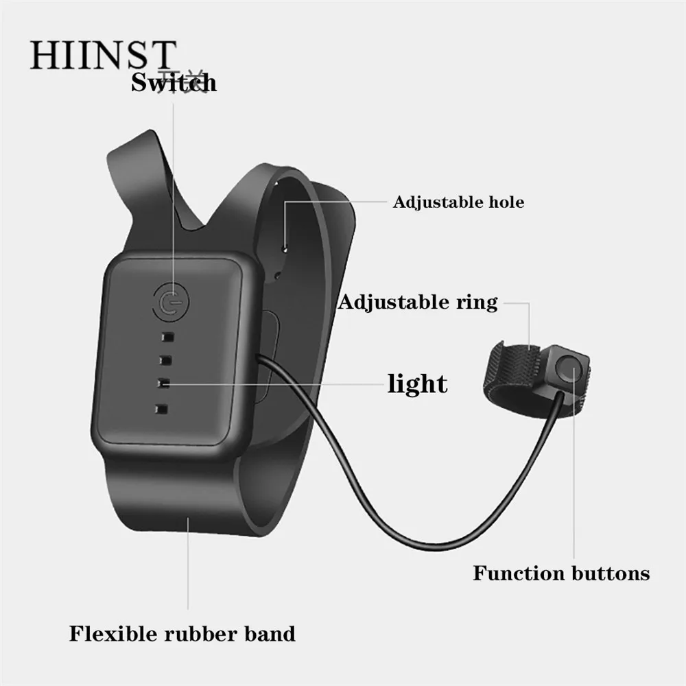 Hiinst 2,4G 6-осевой Мини ручные часы Управление самолеты квадроциклы, беспилотные летательные аппараты с USB Электрический Aitude удерживайте кнопку дистанционного Управление RC вертолет
