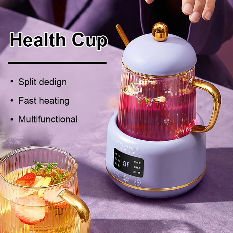 600ML Mini Multi-function Electric Kettle Health Preserving Pot Glass  Boiled Tea Pot Hot Water bottle Warm Kettle 220V